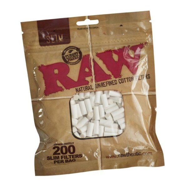 Фильтры Сигаретные RAW Slim Cotton Filters Фильтры Сигаретные RAW Slim Cotton Filters