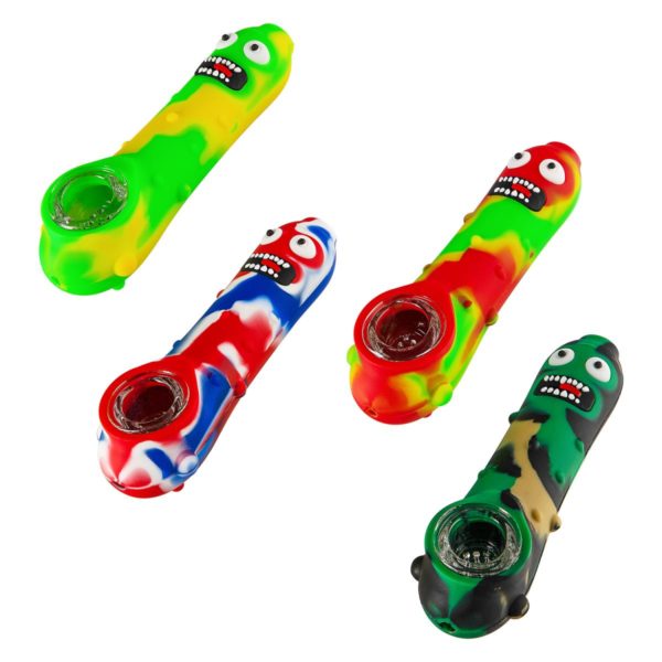 Трубка Силиконовая Pickle Rick Трубка Силиконовая Pickle Rick