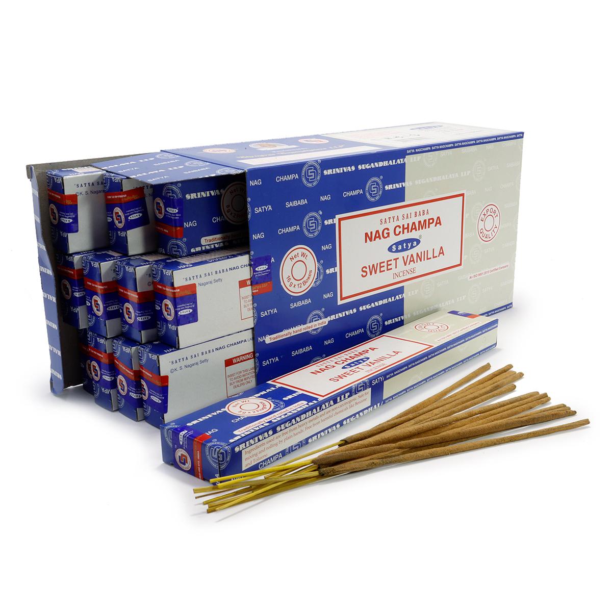 Благовония Satya Combo Nag Champa-Sweet Vanilla 16 гр Благовония Satya Combo Nag Champa-Sweet Vanilla 16 гр