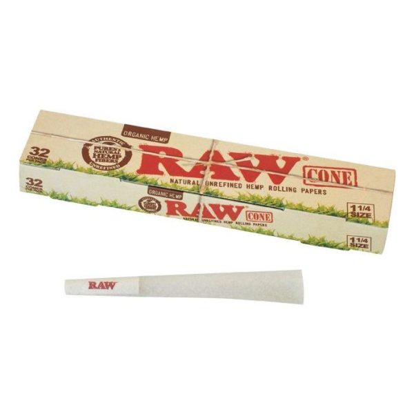 Конусы RAW Organic Pre-Rolled Cone 1 1/4 (32шт) Конусы RAW Organic Pre-Rolled Cone 1 1/4 (32шт)