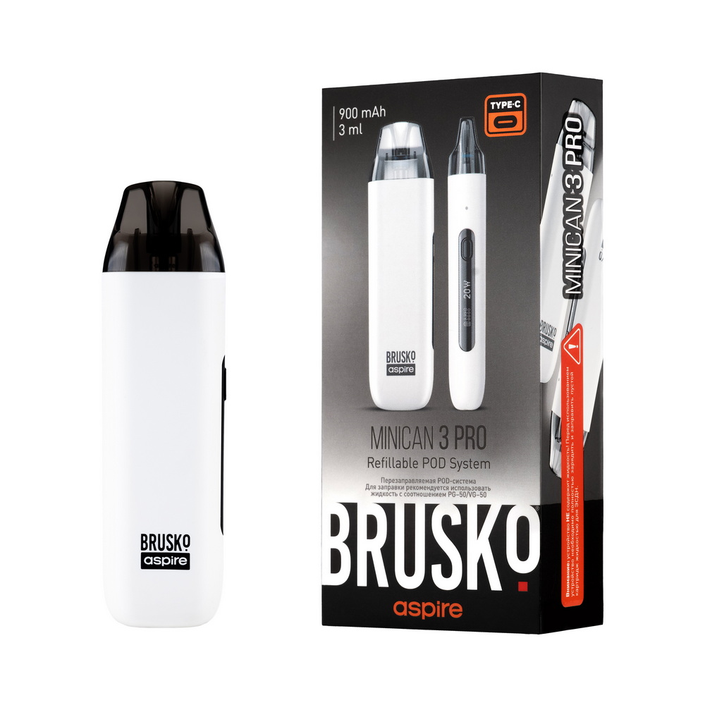 Pod-System BRUSKO MINICAN 3 Pro Белый Pod-System BRUSKO MINICAN 3 Pro Белый
