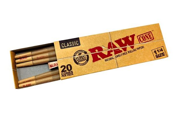 Конусы RAW Classic Prerolled Cone Basic 1 1/4, 20 шт Конусы RAW Classic Prerolled Cone Basic 1 1/4, 20 шт