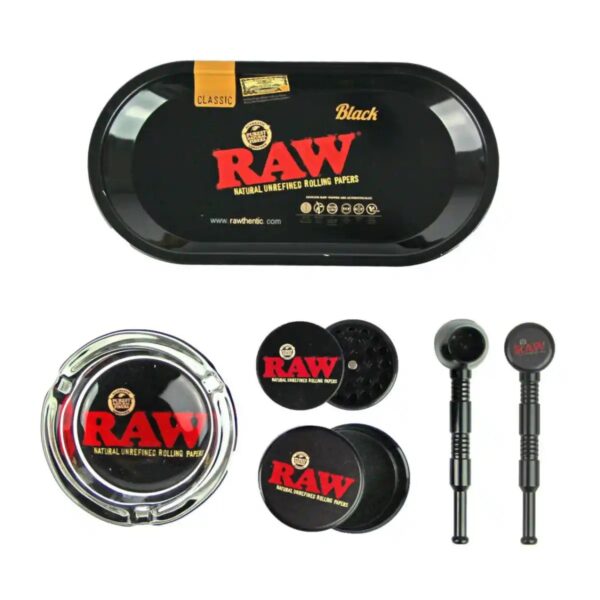 Подарочный набор с аксессуарами для курения RAW Black Подарочный набор с аксессуарами для курения RAW Black