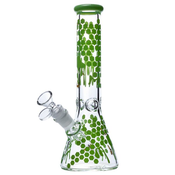 Бонг Стеклянный Phoenix Honeycomb Green Бонг Стеклянный Phoenix Honeycomb Green